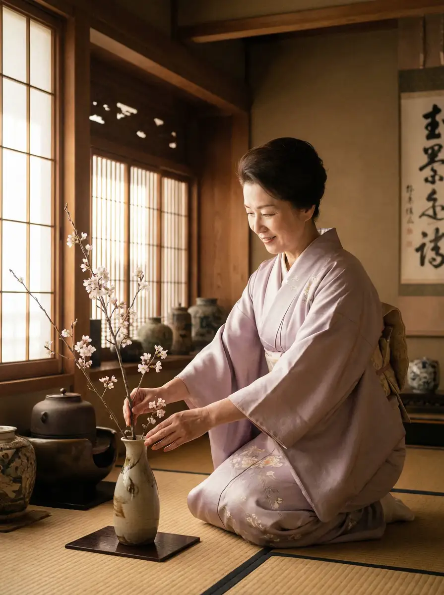 一位优雅的 生命中的好日子电视剧全集观看 在和室中插花